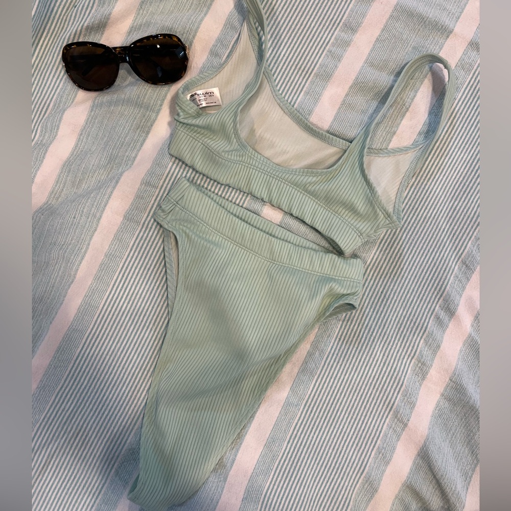 ASOS Sage Ribbed Bikini Set - Picture 3 of 4